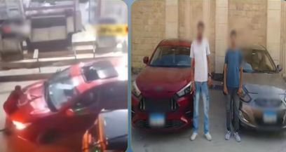 مشاجرة بين قائدي سيارتين بسبب أولوية المرور بالجيزة
