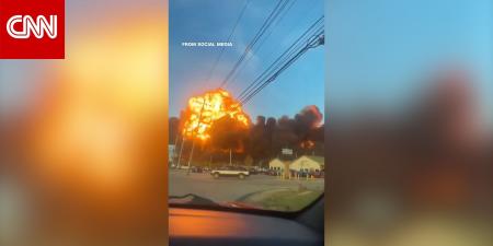 اللحظات الأخيرة لطائرة UPS قبل الكارثة.. حاولت الإقلاع لكنها انفجرت وتحولت لكتلة لهب