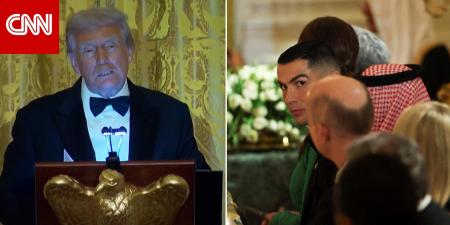 "ابني من أشد معجبي رونالدو".. شاهد كيف أشاد ترامب أمام محمد بن سلمان بنجم الكرة البرتغالي