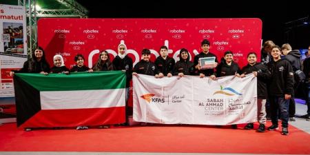 مركز صباح الأحمد للموهبة يحقق المركزين الخامس والسابع بنهائيات مسابقة روبوتكس الدولية في إستونيا