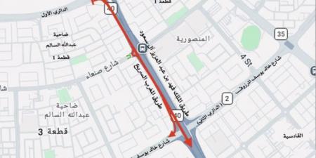 «المرور»: إغلاق حارتين على طريق المغرب باتجاه الأحمدي لمدة شهر