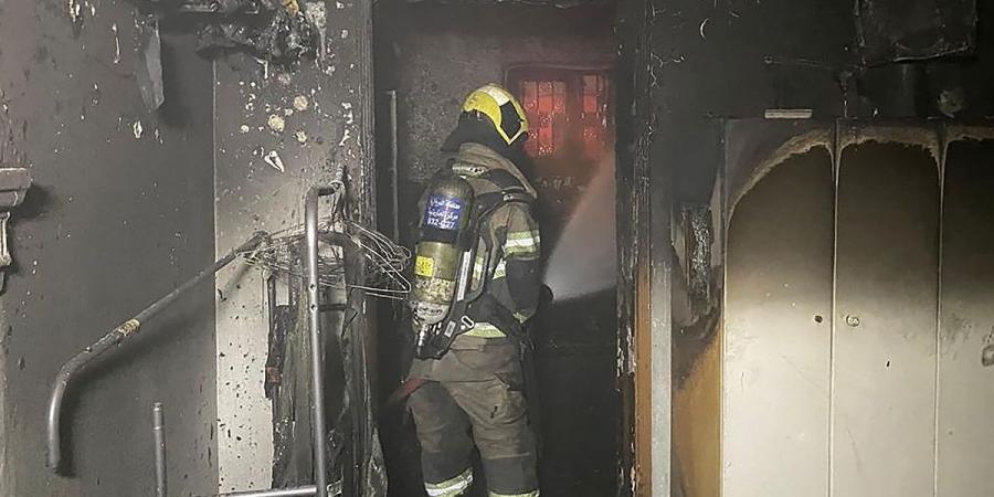 وفاة مواطنة وطفلين في حريق منزل بمنطقة مبارك الكبير