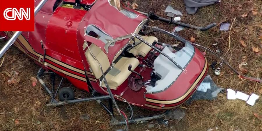شاهد.. لحظة سقوط مروحية بعد اصطدامها بأخرى في سماء نيوجيرسي