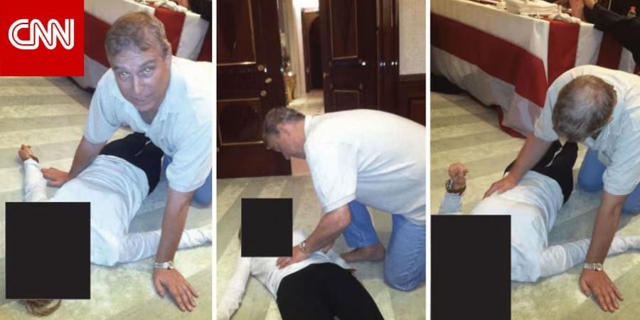 الأمير أندرو على ما يبدو جاثيا فوق امرأة بأحدث كشف لصور بملفات إبستين