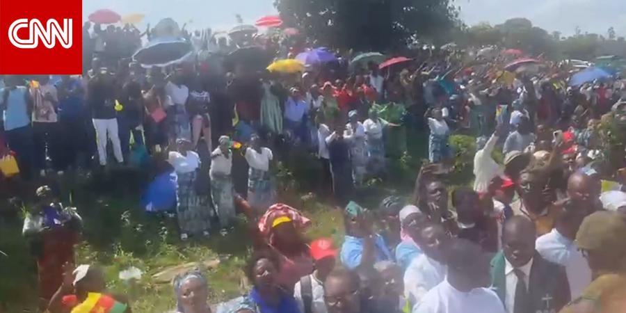 فيديو يظهر حشودًا غفيرة تستقبل بابا الفاتيكان في الكاميرون